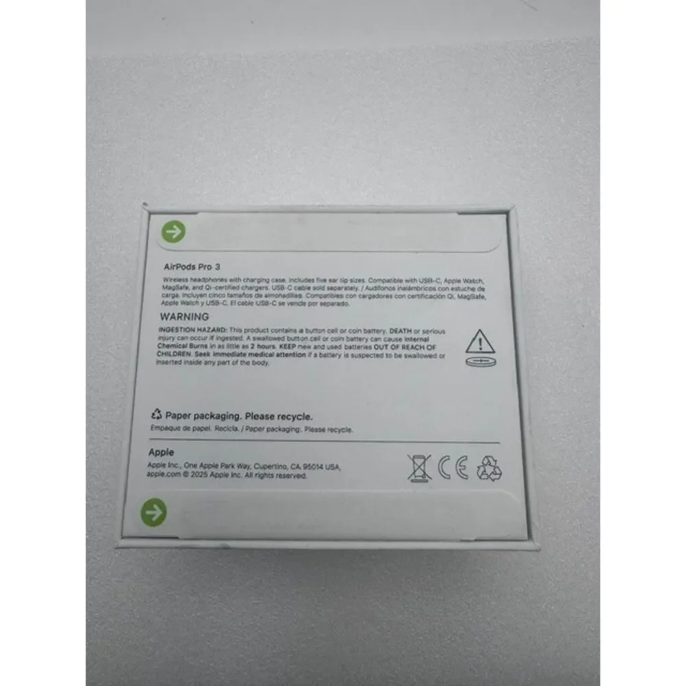 New Sealed 2026 Apple - AirPods Pro 3 - MFHP4LL/A + 2 year Apple Care+ MSRP $349